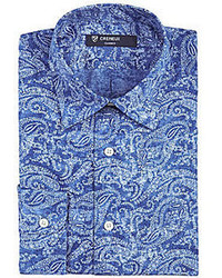 Blue Paisley Dress Shirts for Men | Lookastic