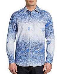Report Collection Faded Paisley Woven Sportshirt