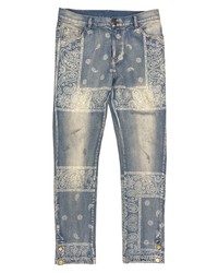 PROFOUND Bandana Paisley Denim Jeans In Sandwash At Nordstrom