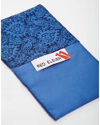 Red Eleven Pocket Square Paisley