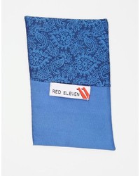 Red Eleven Pocket Square Paisley
