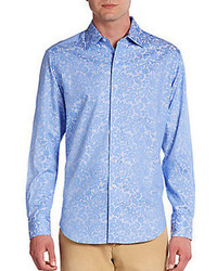 Blue Paisley Shirt