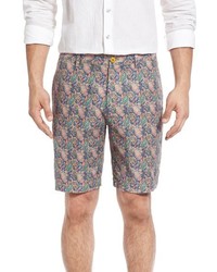 Robert Graham Lake Havasu Paisley Print Linen Cotton Shorts