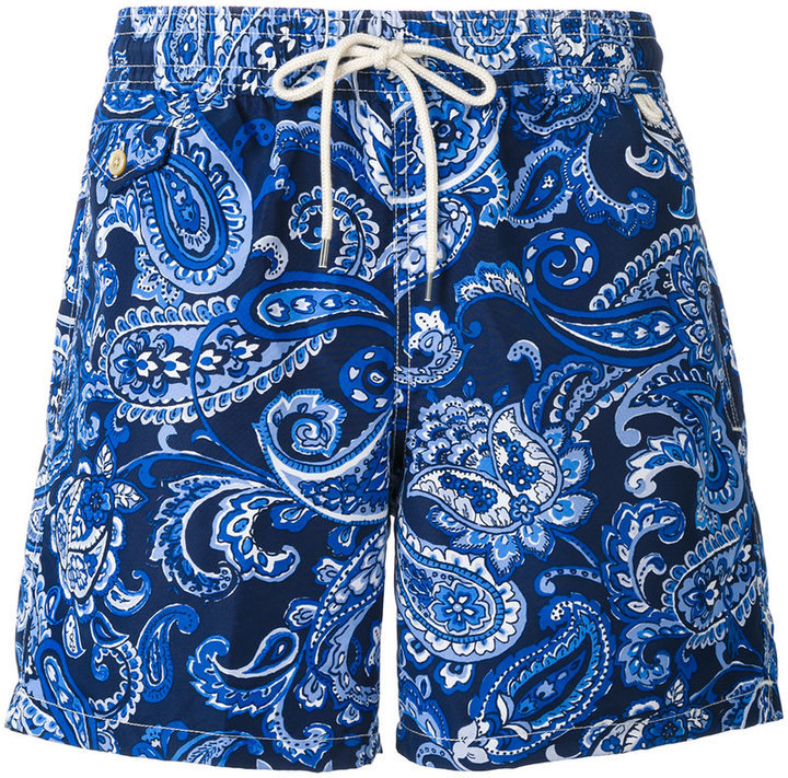 Polo Ralph Lauren Paisley Swim Shorts, $87 | farfetch.com | Lookastic