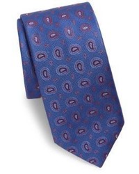 Canali Mini Paisley Silk Tie