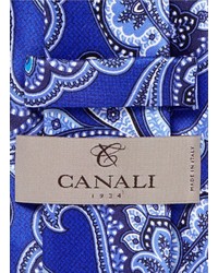 Canali Paisley Print Silk Tie
