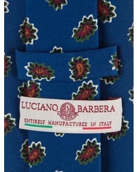 Luciano Barbera Paisley Print Silk Tie W Tags