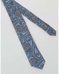 Asos Paisley Tie And Pocket Sqaure Pack