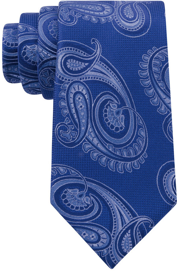 Sean John Textured Paisley Tie, $59 | Macy's | Lookastic