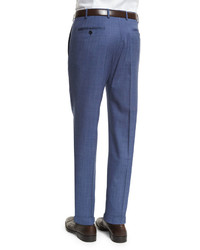 Zanella Parker End On End Flat Trousers Navy