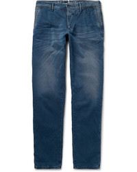 Incotex Slim Fit Gart Dyed Washed Cotton Trousers