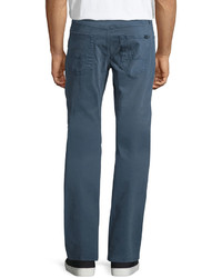7 For All Mankind Straight Leg Twill Pants Slate