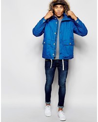 NATIVE YOUTH Arctic Parka Jacket With Curved Hem
