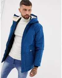 Pull&Bear Padded Jacket In Blue
