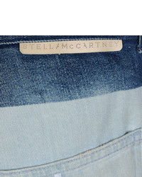 Stella McCartney Faded Blue Patchwork Boyfriend Jeans