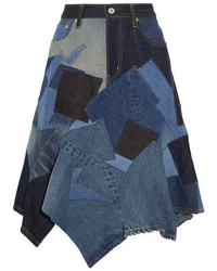 UO Patchwork Denim Pelmet Skirt  Urban Outfitters