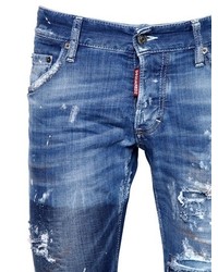 DSQUARED2 165cm Clet Patch Stretch Denim Jeans