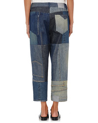 6397 Shorty Capri Patchwork Jeans