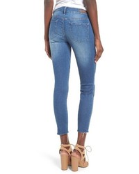 Articles of Society Carly Crop Patchwork Skinny Jeans