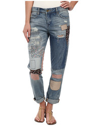 Blank NYC Denim Multicolor Patchwork Skinny In Patch Things Up