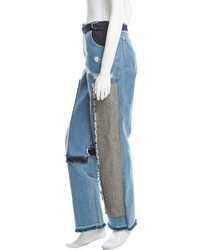 Tome Distressed Patchwork Jeans W Tags