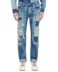 Fdmtl Distressed Patchwork Jeans