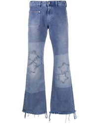 ERL Flared Star Patch Jeans