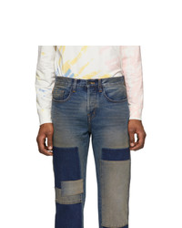 Reese Cooper®  Indigo Patchwork Jeans