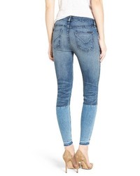Hudson Isla Patchwork Skinny Jeans