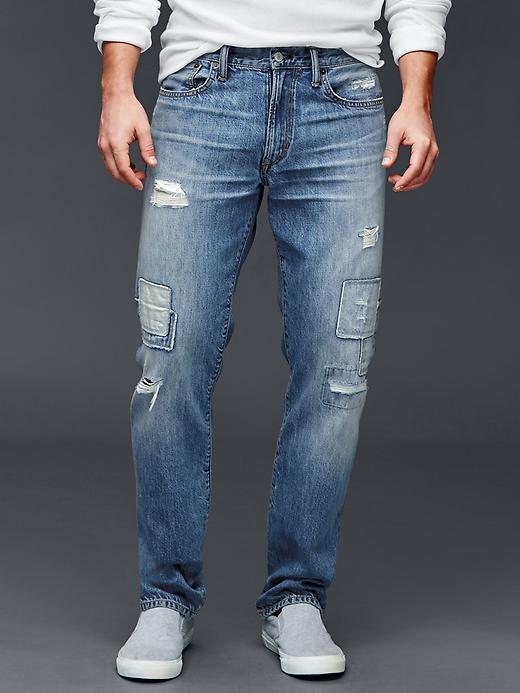 gap patchwork jeans