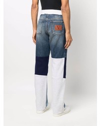 Valentino Panelled Straight Leg Jeans