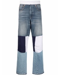 Valentino Panelled Straight Leg Jeans