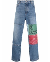 Marcelo Burlon County of Milan Patchwork Bandana Jeans