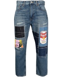 Junya Watanabe MAN Patchwork Detail Denim Jeans