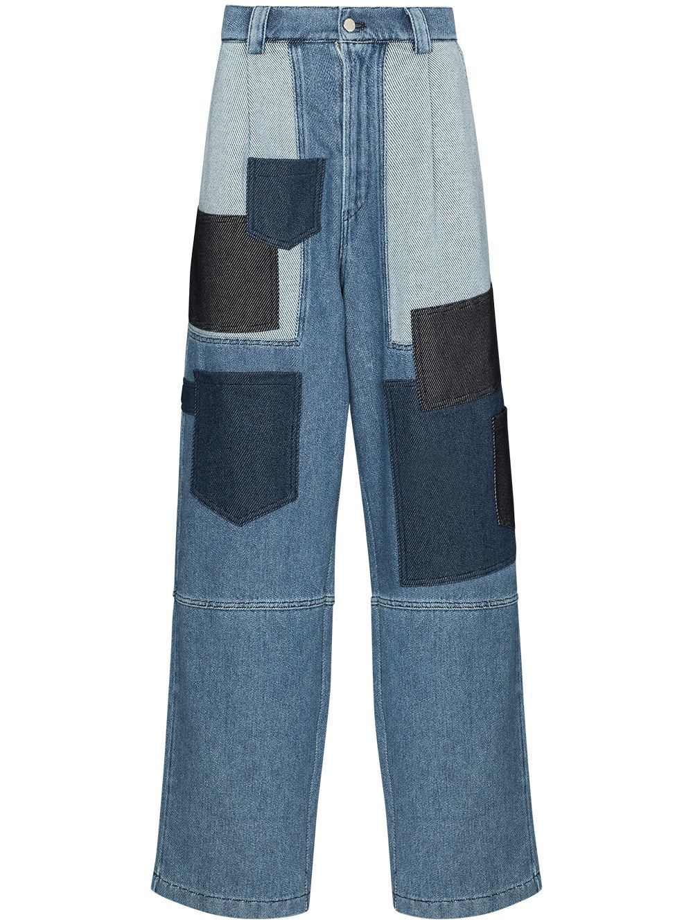 Sunnei Patchwork Loose Fit Jeans, $507 | farfetch.com | Lookastic