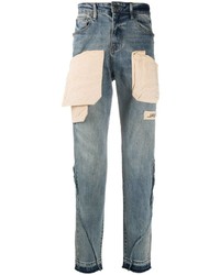 VAL KRISTOPHE R Patchwork Distressed Jeans