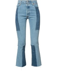 RE/DONE Patchwork Cropped Jeans