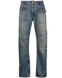 Reese Cooper®  Reese Cooper Patchwork Design Straight Leg Jeans