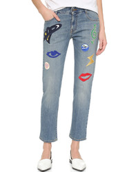 Stella McCartney Skinny Boyfriend Jeans With Patches