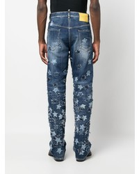 DSQUARED2 Star Motif Patchwork Jeans