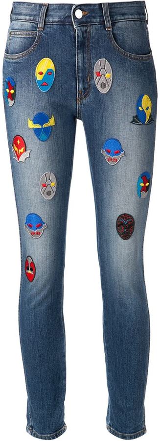 deadline Trickle brud Stella McCartney Patchwork Design Jeans, $733 | farfetch.com | Lookastic