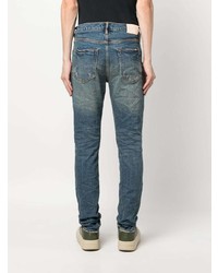 purple brand Stonewashed Patchwork Mid Rise Jeans
