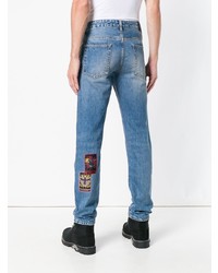 Marcelo Burlon County of Milan Straight Leg Patch Jeans
