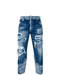 Dsquared2 Tomboy Patchwork Distressed Jeans
