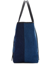 See by Chloe See By Chlo Blue Denim Patchwork Andy Tote