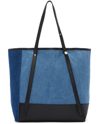 See by Chloe See By Chlo Blue Denim Patchwork Andy Tote