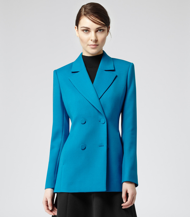 Reiss Romoli Slim Cut Peacoat, $465 | Reiss | Lookastic