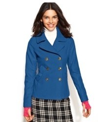 Tommy Girl Double Breasted Bow Pea Coat Medium 77337 
