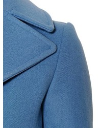 Wool Cloth Peacoat With Safety Pin