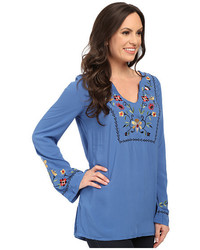 Roper 0019 Solid Rayon Peasant Blouse